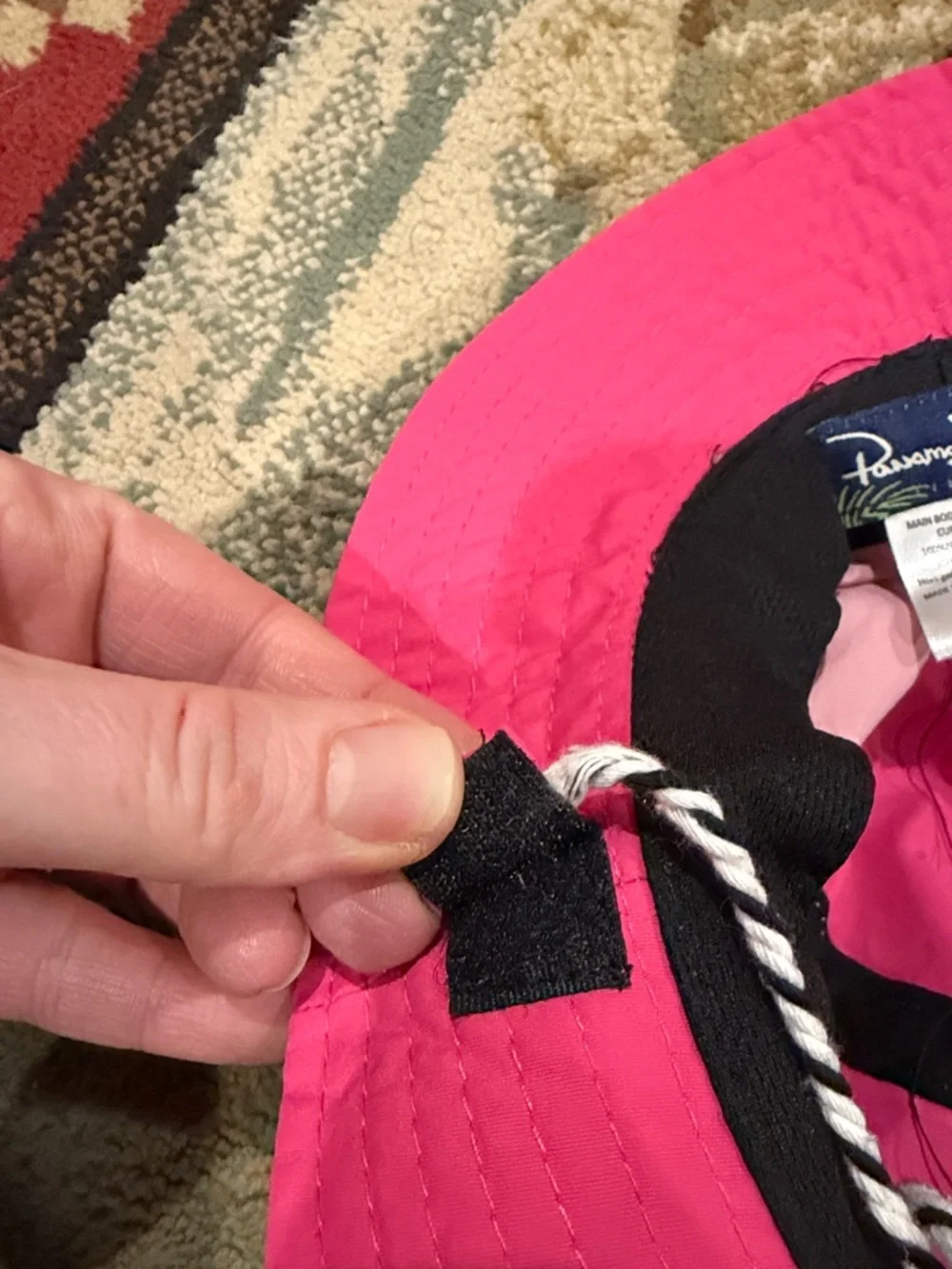 Little girls Panama Jack pink boonie hat